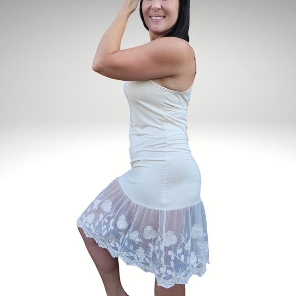 Stop and Smell the Roses Taupe Beige Lace Dress Extender - Picture 12 of 13